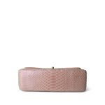 Iridescent Light Pink Python Classic Flap Jumbo LGHW - Image 5