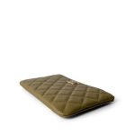 23A Green Caviar Quilted Crystal CC Small Classic O Case Pouch - Image 6