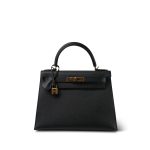 Kelly Sellier 28 Black Epsom Gold Plated B Stamp - Image 6