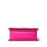 24C Pink Caviar Chevron Quilted Boy Bag Small Aged Gold Hardware m - Image 9