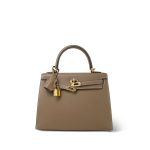 Kelly Sellier 25 Etoupe Epsom Gold Plated D Stamp - Image 8