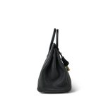 Birkin 25 Noir Veau Togo Gold Plated T Stamp - Image 10