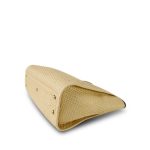 Beige Raffia Deauville Shopping Tote Small Aged Gold Hardware - Image 10
