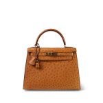 Kelly Sellier 28 Natural Ostrich Gold Plated (Y) Stamp - Image 3
