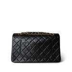 Vintage Black Lambskin Quilted Medium Classic Flap GHW - Image 5