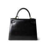 Kelly Sellier 28 Black Box Calfskin Gold Plated [D] Stamp - Image 4