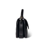 Black Lambskin Quilted Trendy CC Small Light Gold Hardware - Image 5