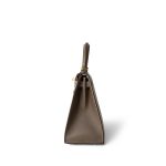 Kelly Sellier 28 Bi-Color Horseshoe (HSS) Craie/Etoupe Epsom Gold Plated A Stamp - Image 8