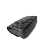 Black Lambskin Quilted Classic Flap Medium GHW - Image 6