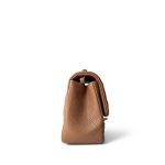 18S Beige Caviar Quilted Mini Square Flap Light Gold Hardware - Image 9
