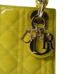 Mini Lady Dior Green Patent Cannage - Image 2