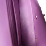 20C Purple Patent Quilted Mini Rectangular Flap Light Gold Hardware - Image 12