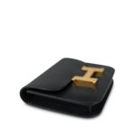 Constance Slim Wallet Black Epsom Gold Plated W Stamp - Image 9