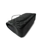 Black Caviar Quilted Jumbo Classic Flap Silver Hardware - Image 11