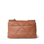 21K Caramel Lambskin Quilted 19 Flap Small Mixed Hardware - Image 5