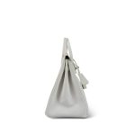 Birkin 25 White Epsom Palladium Plated [K] Stamp - Image 6