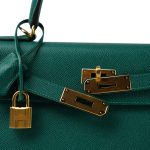 Kelly 28 Malachite Epsom Gold Plated R Square Stamp - Image 11