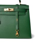 Kelly Sellier 28 Green Courchevel Gold Plated (V) Stamp - Image 4