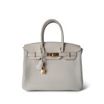Birkin 30 Beton 3 en 1 Togo Swift Gold Plated B Stamp
