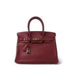 Birkin 30 Rouge H Togo Gold Plated J Square Stamp