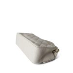 21S White / Ivory Caviar Quilted Mini Top Handle Aged Gold Hardware - Image 10