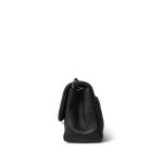 Black Lambskin Quilted Pearl Crush Mini Square Flap Light Gold Hardware - Image 5