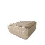 Champagne Metallic Lady Dior Calfskin Medium - Image 16