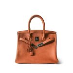 Birkin 30 Cuivre Taurillon Saddle Palladium Plated Z Stamp - Image 6