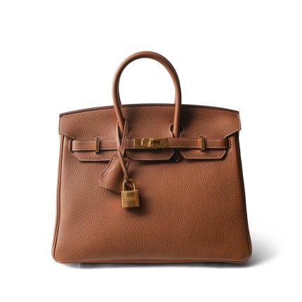 Birkin 25 Gold Togo Gold Plated Z Stamp