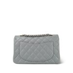 20C Grey Caviar Quilted Classic Flap Small LGHW - Image 4