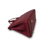 Birkin 25 Rouge H Swift Gold Plated Y Stamp - Image 14