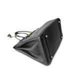Birkin 35 Black Ardennes Gold Plated [F] Stamp - Image 16
