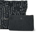 24A Black Denim Chanel Tufted 22 Hobo Bag Small - Image 13
