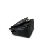 Black Lambskin Quilted Monacoco Mini Square Flap LGHW - Image 9