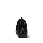 Black Patent Camellia Single Flap Bag Black Hardware - Image 3