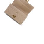 18A Beige Crumpled Calfskin Quilted Reissue 2.55 225 Aged Gold Hardware - Image 10