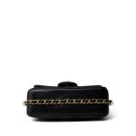 23B Black Lambskin Quilted Mini Square Chain Around Flap Aged Gold Hardware - Image 4