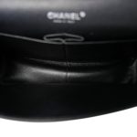 So Black Shiny Crumpled Calfskin Quilted Jumbo Classic Flap - Image 11