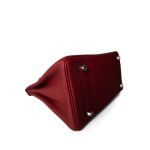 Birkin 25 Rouge Grenat Togo Palladium Plated D Stamp - Image 10