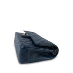16B Navy Caviar Quilted Classic Flap Medium Ruthenium Hardware - Image 5