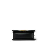 Black Boy Bag Lambskin Quilted Small Aged Gold Hardware - Image 5