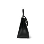 Kelly Sellier 28 Black Box Calfskin Gold Plated X Circle Stamp - Image 14