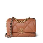 21K Caramel Lambskin Quilted 19 Flap Small Mixed Hardware - Image 15