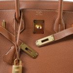 Birkin 30 Gold Togo Gold Plated C Stamp - Image 2