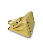 Birkin 25 Jaune Poussin Togo Palladium Plated W Stamp - Image 14
