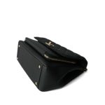 Black Caviar Quilted Business Affinity Large Flap Light Gold Hardware - Image 4