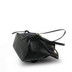 24P Black Lambskin Leather Duma Backpack Small Light Gold Hardware - Image 8