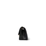 22A Black Crumpled Calfskin Quilted Reissue 2.55 224 Aged Gold Hardware - Image 2