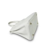 Birkin 30 White Clemence Gold Plated O Square Stamp - Image 4