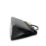 Kelly 32 Black Box Calfskin Gold Plated C Square Stamp - Image 13